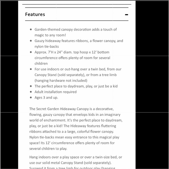 Hearthsong canopy - Picture 6 of 6